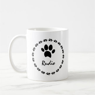 Cute Kitten Cat Pet Photo Paw Name Coffee Mug