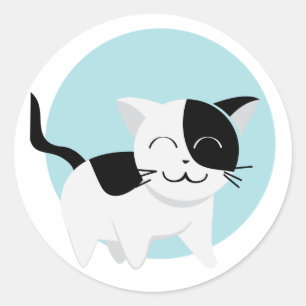 Cute Kitten Classic Round Sticker