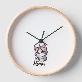 Cute Kitten Clock