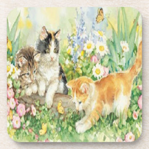 Cute Kitten Coasters
