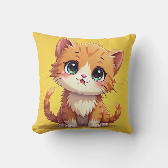 cute kitten cushion (Front)