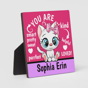 Cute Kitten Customised Gift Plaque