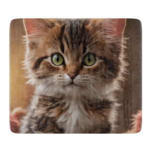 Cute Kitten Cutting Board