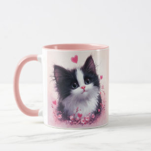 Cute Kitten Face Mug - Gift For Cat Lovers