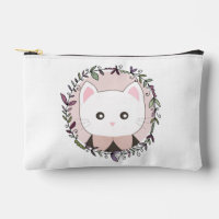 Cute Kitten Framed by Flowers Personalised