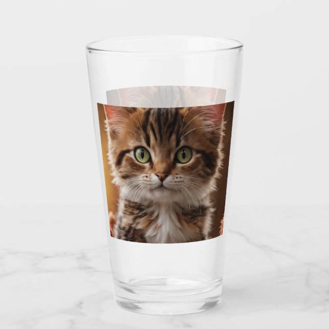 Cute Kitten  Glass (Front)