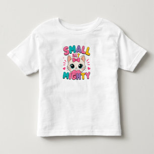 🐱 Cute Kitten Graphic Cartoon Heart Bow For Girls Toddler T-Shirt