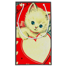 Cute Kitten Heart Vintage Cat Retro Kitty