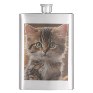 Cute Kitten Hip Flask