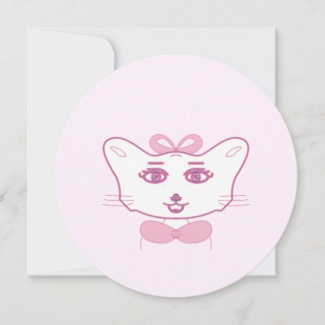 Cute kitten invitation (Front)