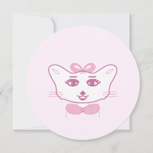 Cute kitten invitation