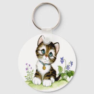 Cute Kitten Key Ring