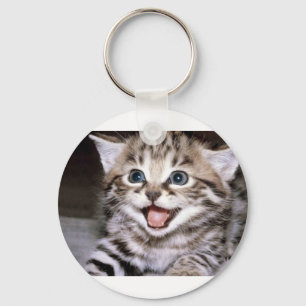 Cute Kitten Key Ring
