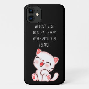 Cute Kitten Laughing Case-Mate iPhone Case