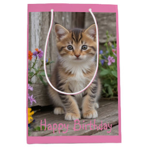 Cute Kitten Medium Gift Bag