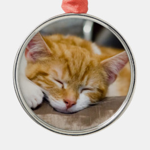 Cute Kitten Metal Tree Decoration