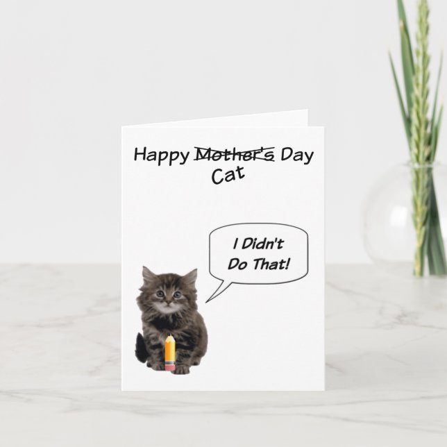 Cute Kitten Mother's Day Cards (Front)