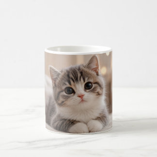 Cute Kitten Mug Design | Adorable Cat Coffee Mug