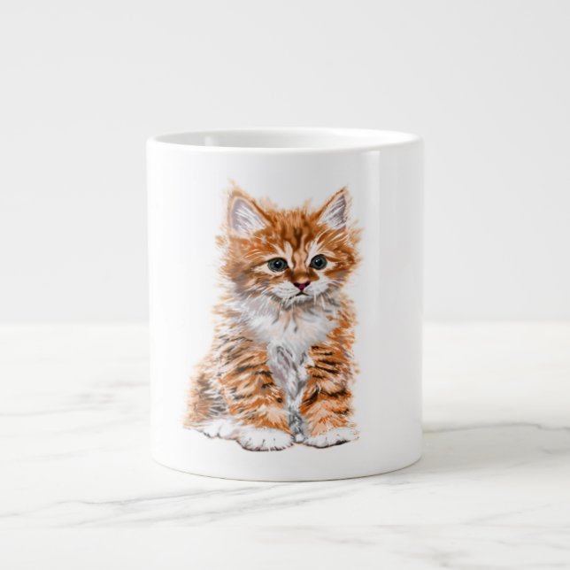 Cute Kitten Mug - Sweet - Painting (Front)