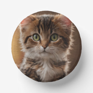 Cute Kitten  Paper Plate