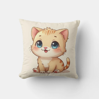 Cute kitten pillow