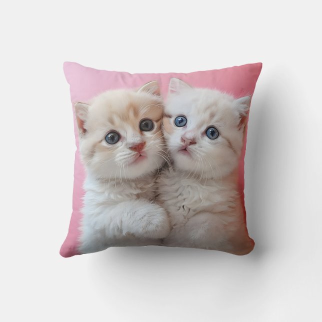 Cute kitten pillow cushion (Back)