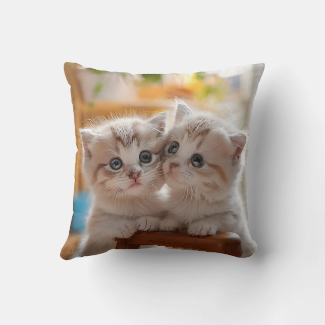Cute kitten pillow cushion (Back)