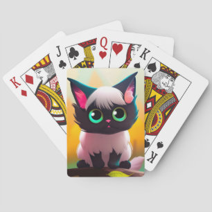 Cute Kitten Playing Cards