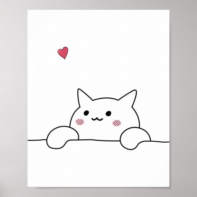 Cute Kitten Poster (Front)
