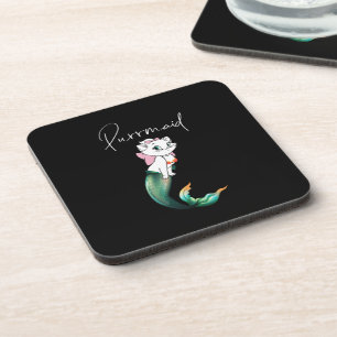 Cute Kitten Purrmaid – Fun Mermaid Cat Design Coaster