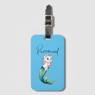 Cute Kitten Purrmaid – Fun Mermaid Cat Design Luggage Tag