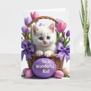 Cute Kitten Springtime Card