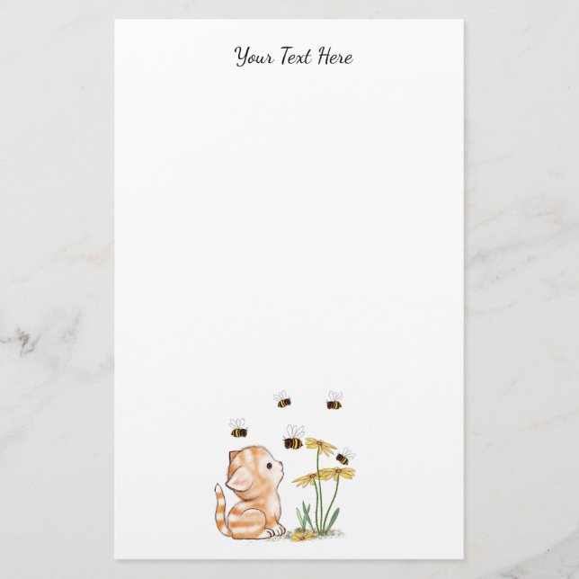 Cute Kitten Stationery (Front)