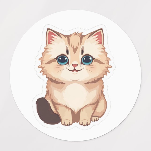 Cute Kitten Sticker (Design 1)