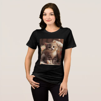 Cute Kitten Style Fashions Tri-Blend Shirt