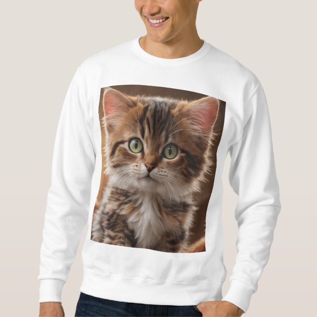 Cute Kitten  Sweatshirt (Front)