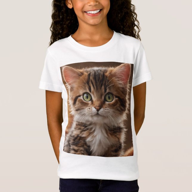 Cute Kitten  T-Shirt (Front)