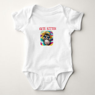 Cute Kitten T-Shirt Baby Bodysuit