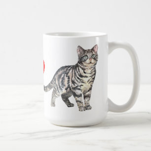 Cute Kitten Tabby Tiger Crazy Cat Lady Kitty Mum Coffee Mug