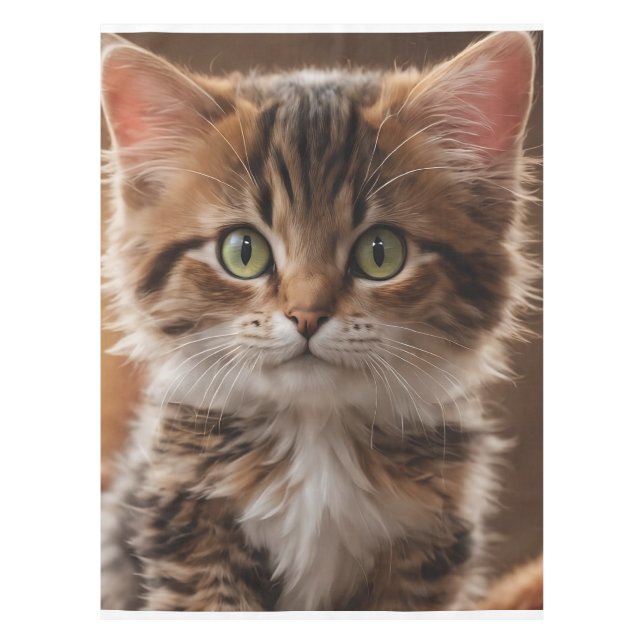 Cute Kitten  Tablecloth (Front)