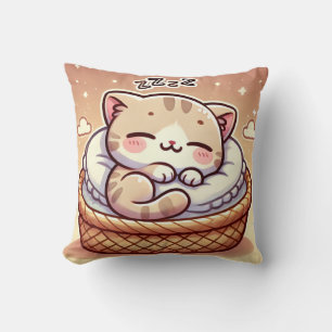Cute Kitten Throw Pillow – Cute & Soft Home Accent