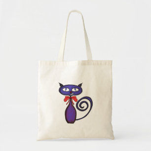 Cute Kitten With a Bow Tote Bag