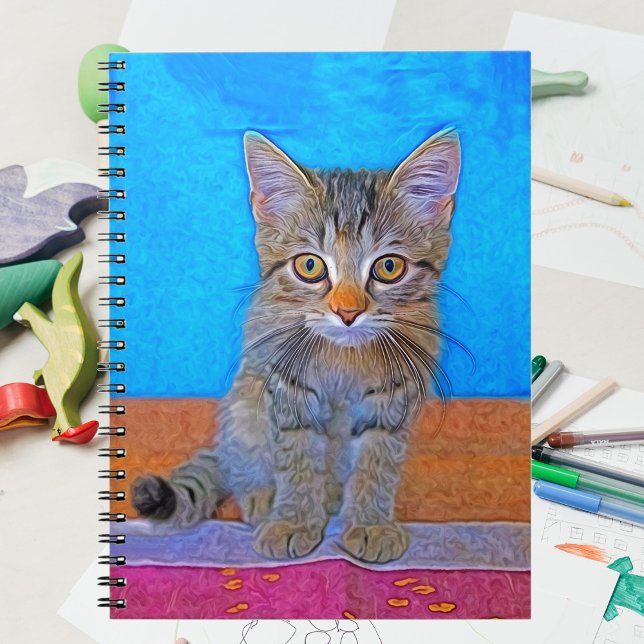 Cute kitten with big eyes  notebook (Creator Uploaded)