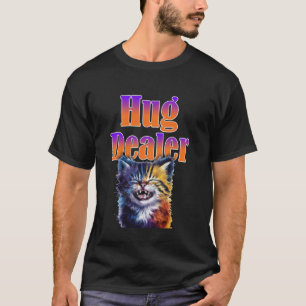 Cute Kitten with Toothy Grin Hug Dealer for Cat Lo T-Shirt