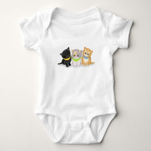 Cute kittens baby bodysuit