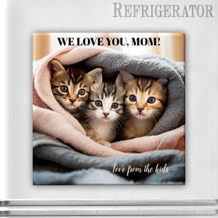 Cute Kittens Best Cat Mum Mother's Day Magnet