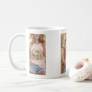 Cute Kittens Floral Graphic Girls Mug