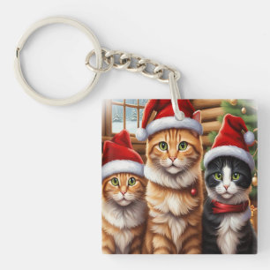 Cute Kittens Key Ring