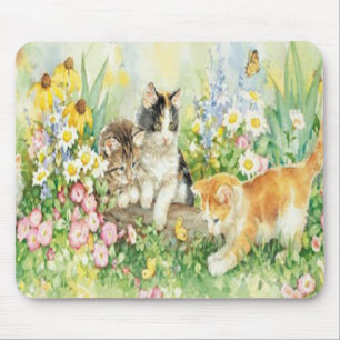 Cute Kittens Mouse Pad