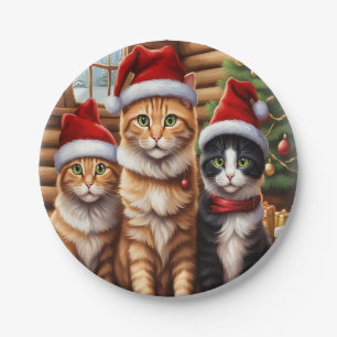Cute Kittens Paper Plate